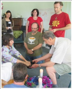 People in a group workshop