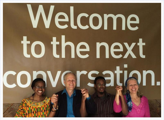 Facilitation Team: Zanele Khumalo, Will Keepin, John Tsungme Guy,  and Cynthia Brix, Omega Institute, September 2014