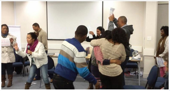 Students participating in "Gender Rec Theater"  Gender Reconciliation WorkshopUniversity of the Western Cape
