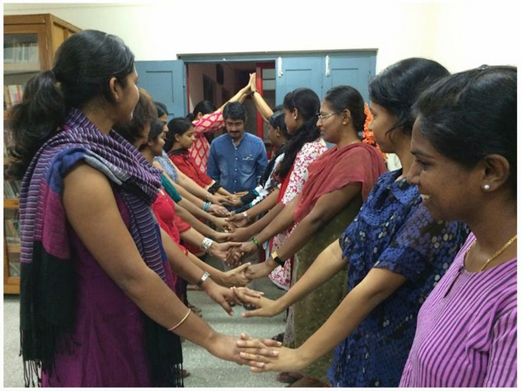 Women's honoring ceremony for the men Gender Reconciliation Workshop Bangalore, India